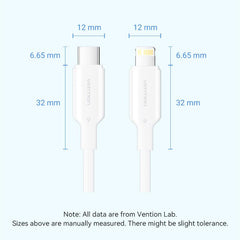 Vention USB-C 2.0 to Lightning Cable 2m - LAKWH