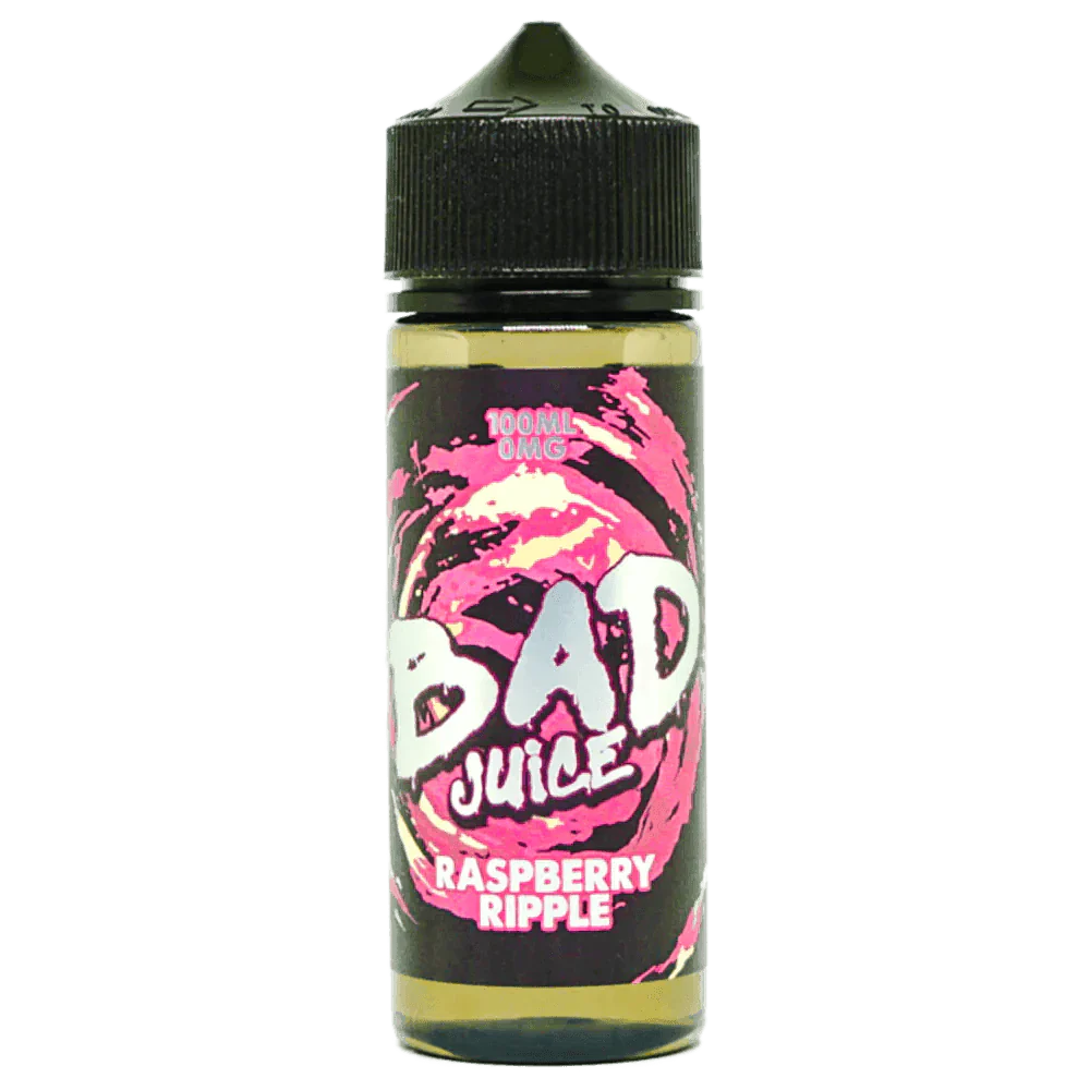 BAD JUICE RASPBERRY RIPLE 0MG 100ML SHORT FILL - Click & Vape