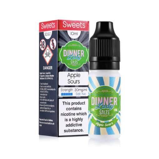 Dinner Lady Nic Salt Apple Sours - 10ml - Click & Vape