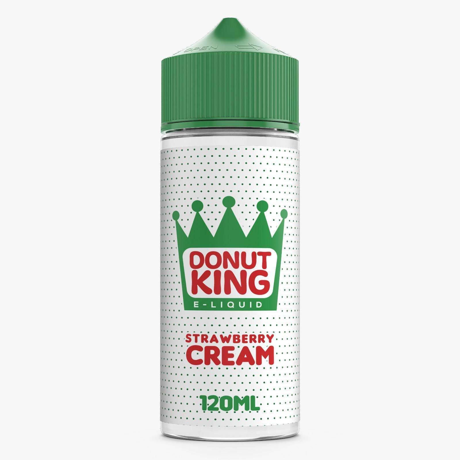Donut King E Liquid - Strawberry Cream - 100ml - Click & Vape