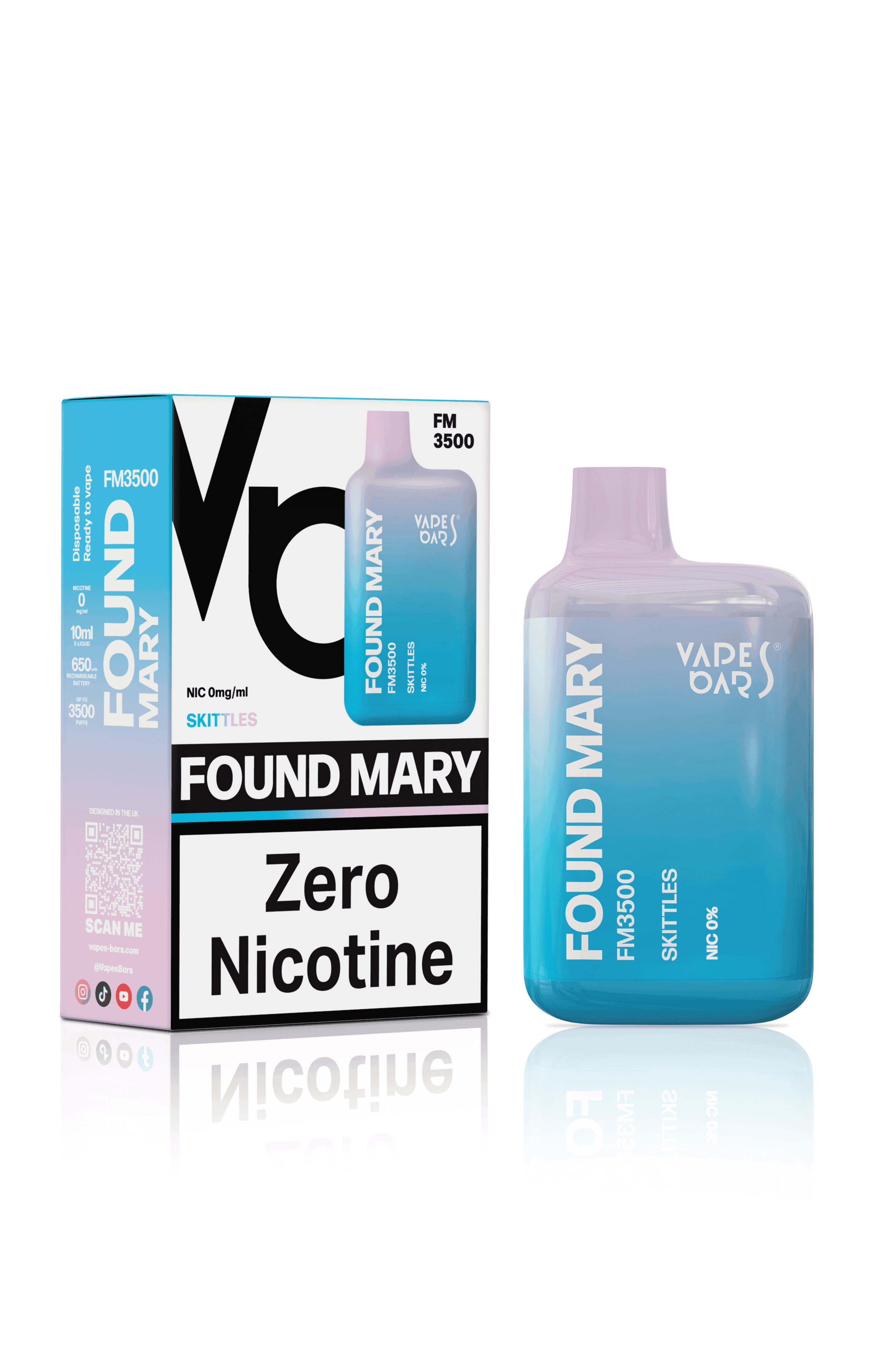 FOUND MARY FM3500 0MG SKITTLES Disposable Vape - Click & Vape