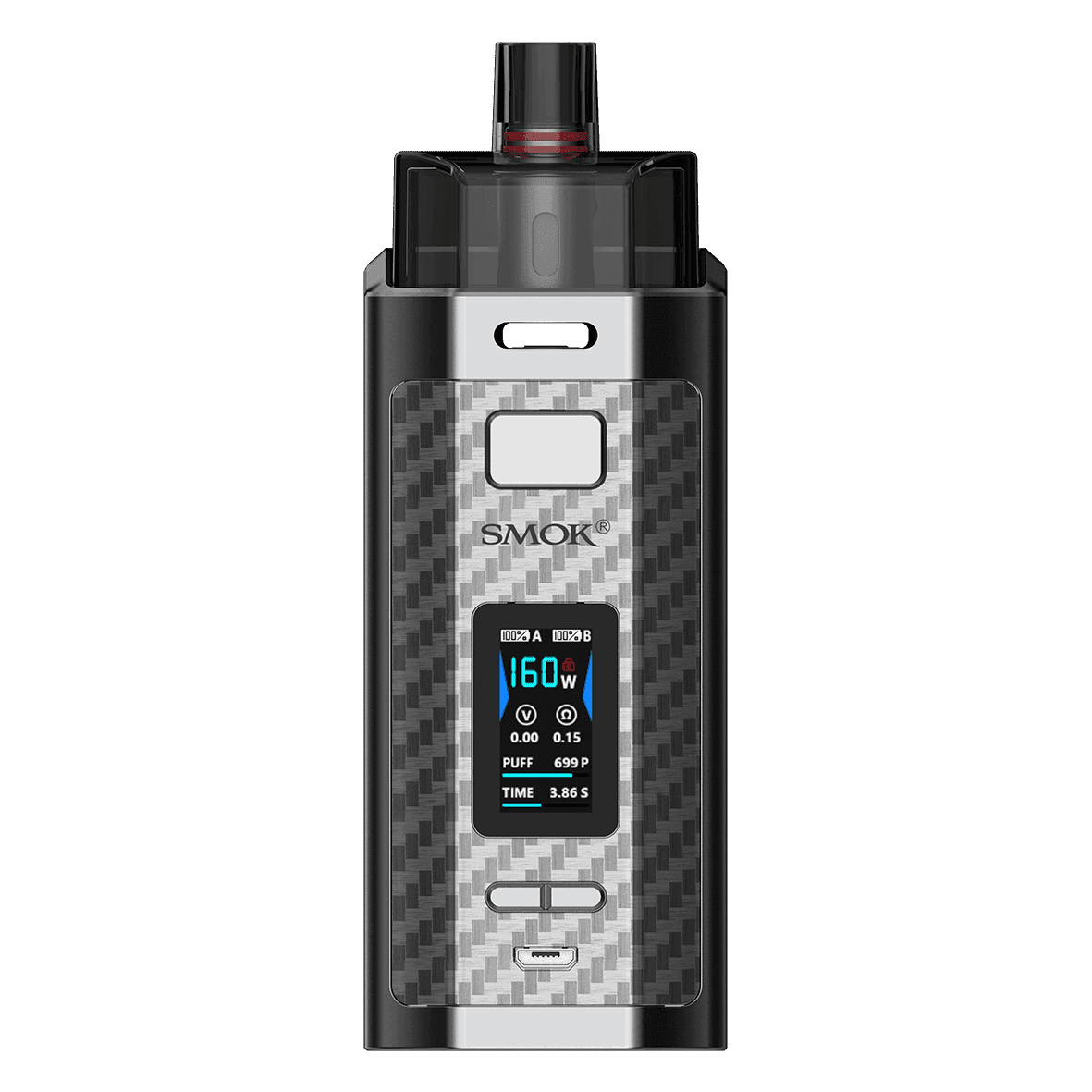 SMOK RPM160 POD SILVER CARBON FIBER - Click & Vape