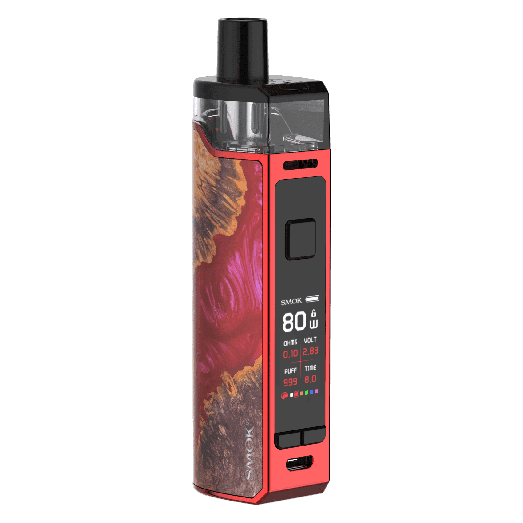 SMOK RPM80 POD RED STABILIZING WOOD - Click & Vape