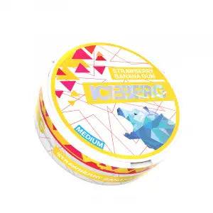 Strawberry Banana Gum Nicotine Pouches Light by Ice Berg 20mg/g - Click & Vape