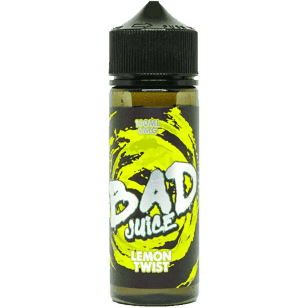BAD JUICE LEMON TWIST 0MG 100ML SHORT FILL - Click & Vape