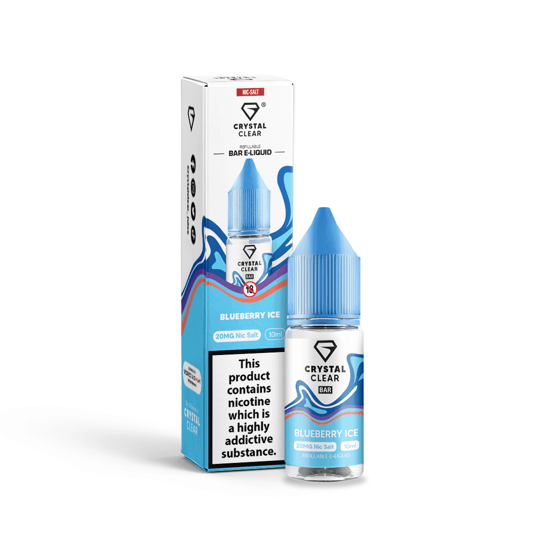 CRYSTAL CLEAR BLUEBERRY ICE 10ML - Click & Vape