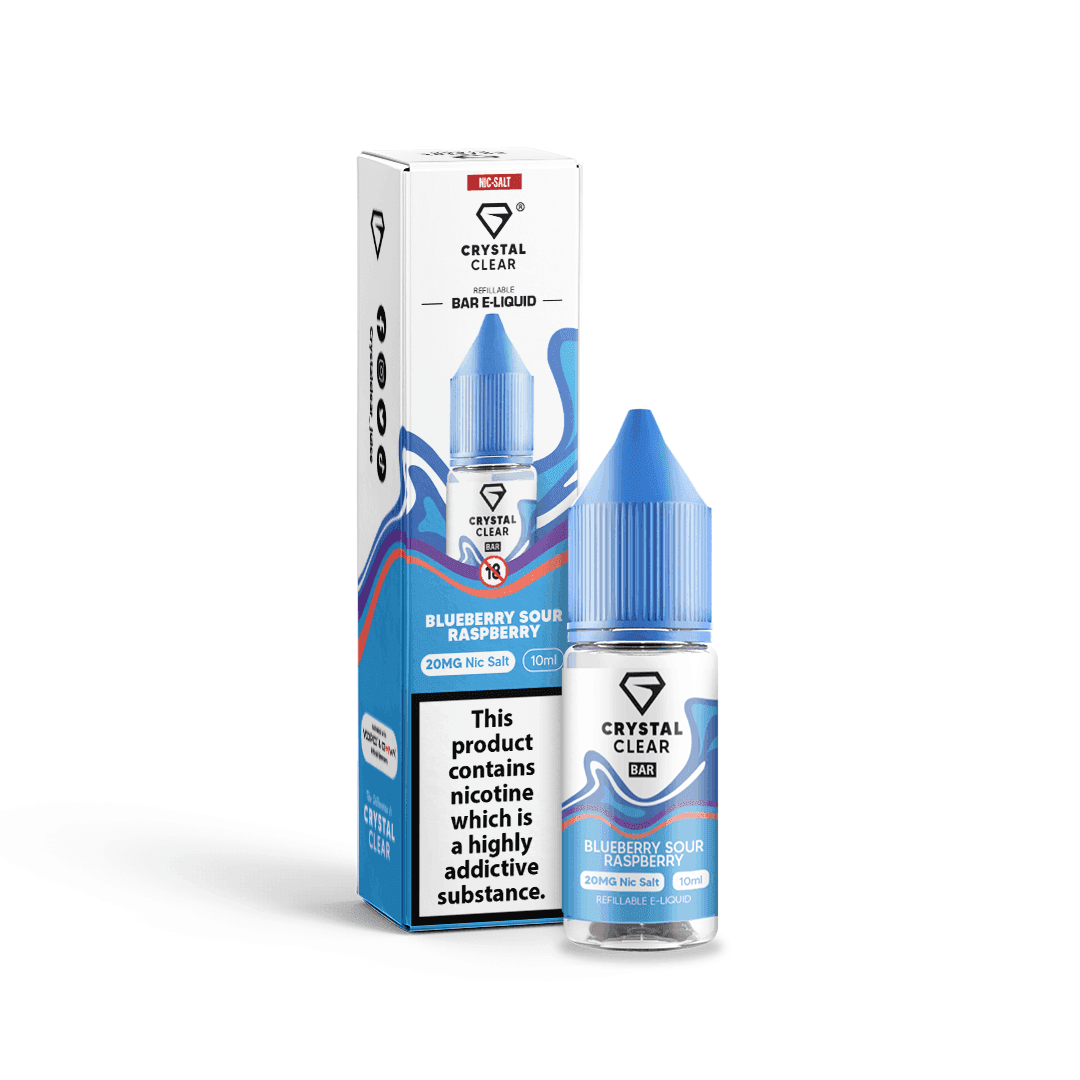 CRYSTAL CLEAR BLUEBERRY SOUR RASPBERRY 10ML - Click & Vape