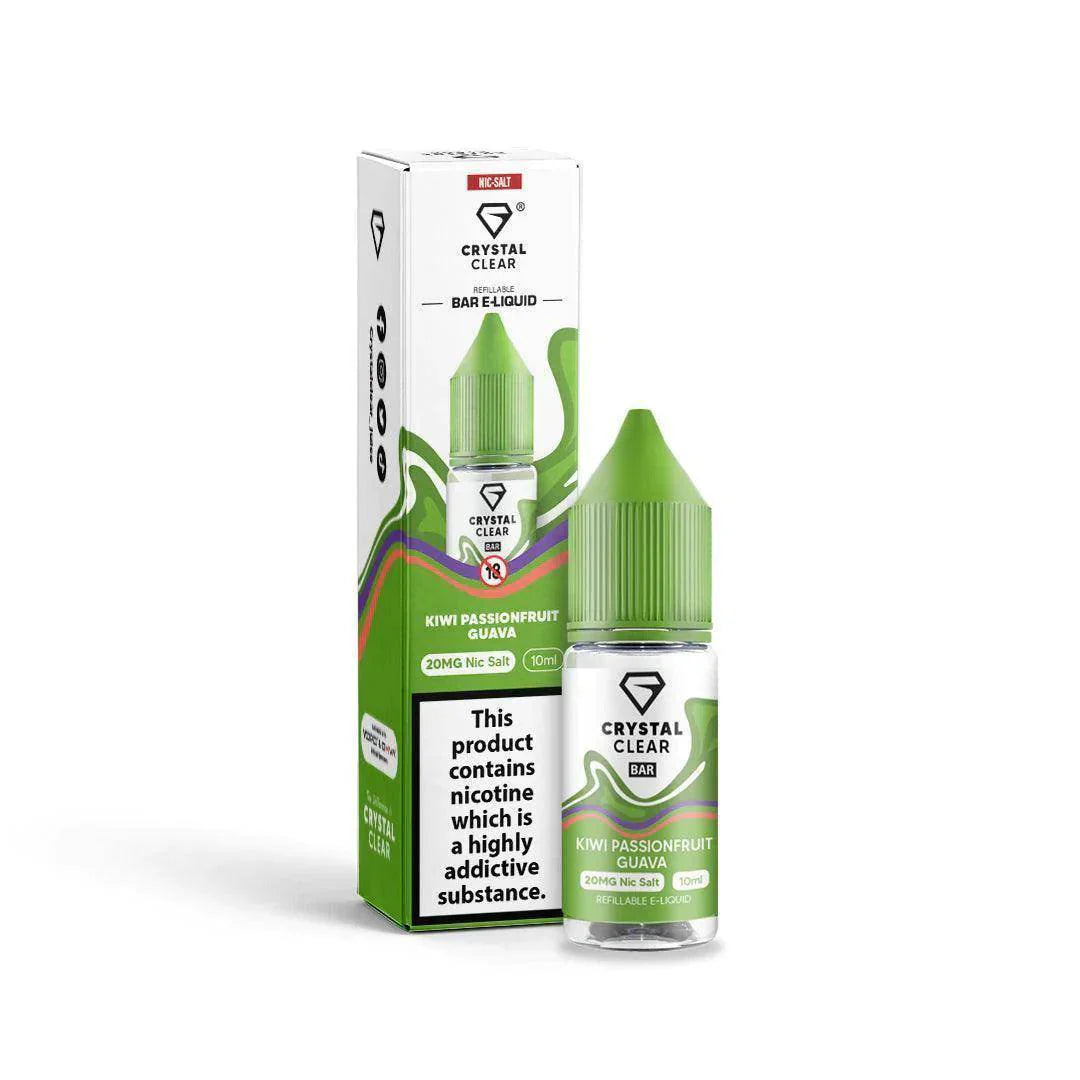 CRYSTAL CLEAR KIWI PASSIONFRUIT GUAVA 10ML - Click & Vape