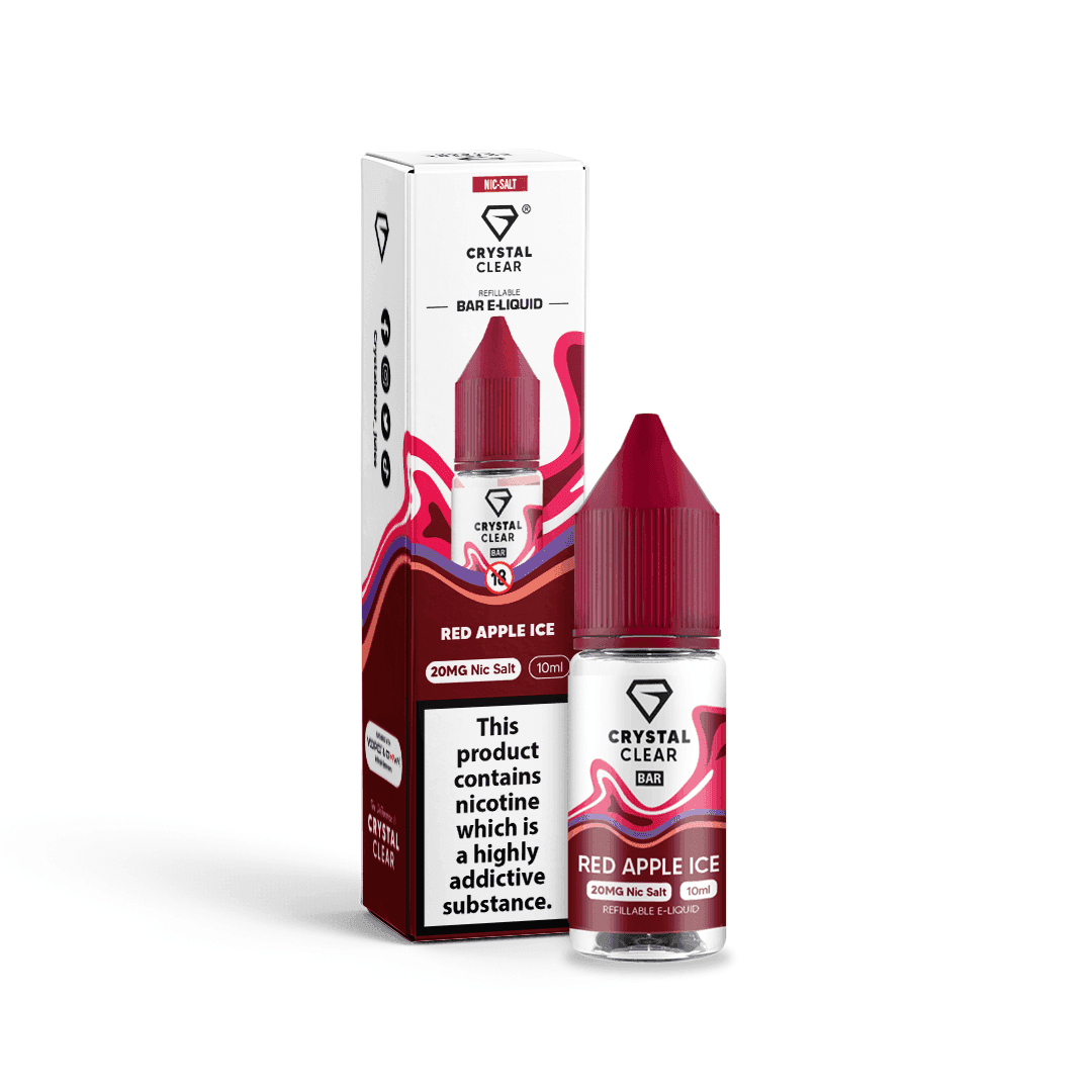 CRYSTAL CLEAR RED APPLE ICE 10ML - Click & Vape