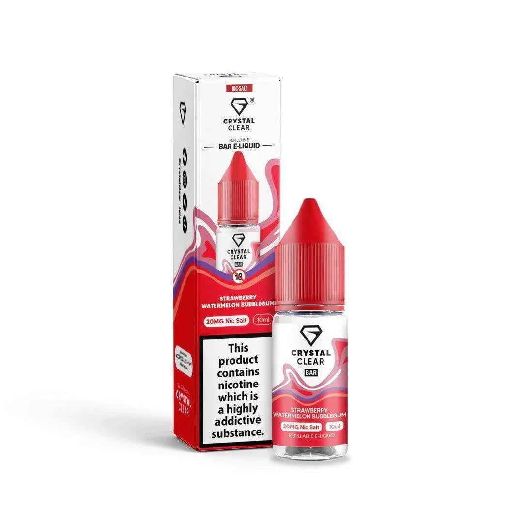 CRYSTAL CLEAR STRAWBERRY WATERMELON BUBBLEGUM 10ML - Click & Vape