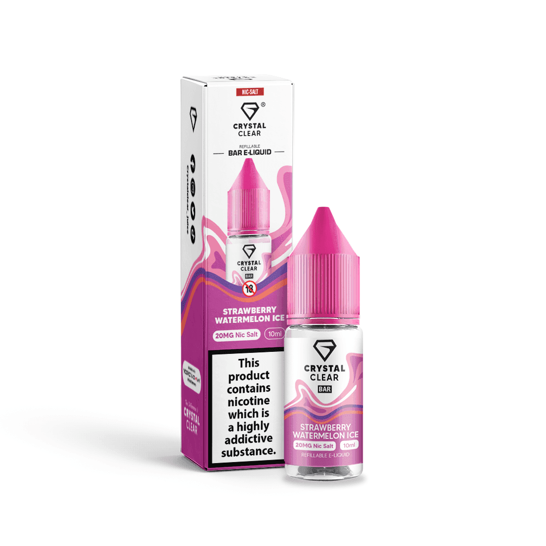 CRYSTAL CLEAR STRAWBERRY WATERMELON ICE 10ML - Click & Vape