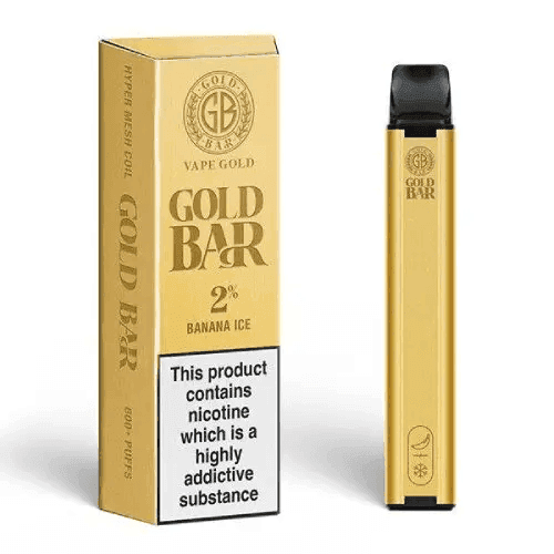 GOLD BAR BANANA ICE Disposable Vape 20mg - Click & Vape