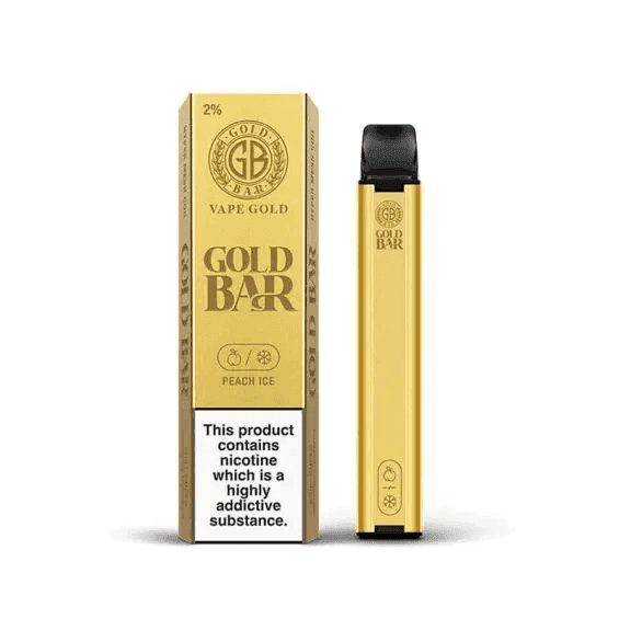 GOLD BAR PEACH ICE Disposable Vape 20mg - Click & Vape