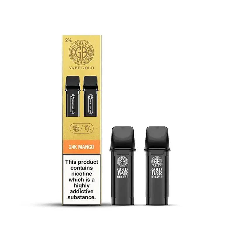 Gold Bar Reload Prefilled Vape Pods - Click & Vape