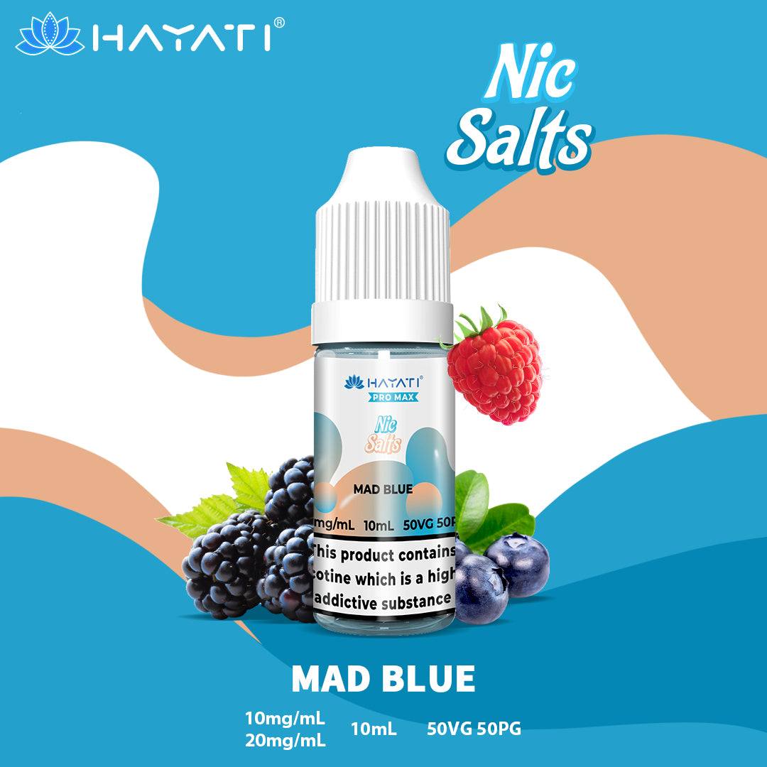 HAYATI Crystal Pro Max Nic Salts 10ml MAD BLUE - Click & Vape
