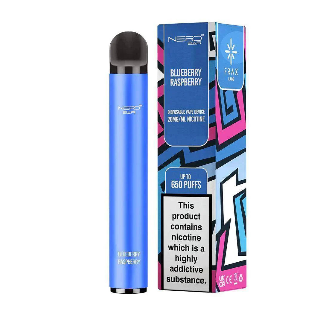 NERD BAR 650 PUFF BLUEBERRY RASPBERRY Disposable Vape - Click & Vape