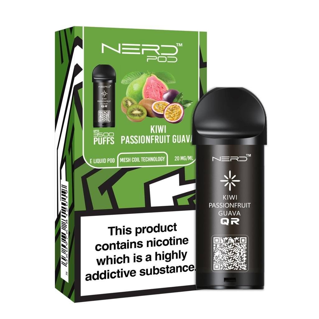 Nerd Pod Prefilled Pod Zero Nicotine (3500 Puffs) - Click & Vape