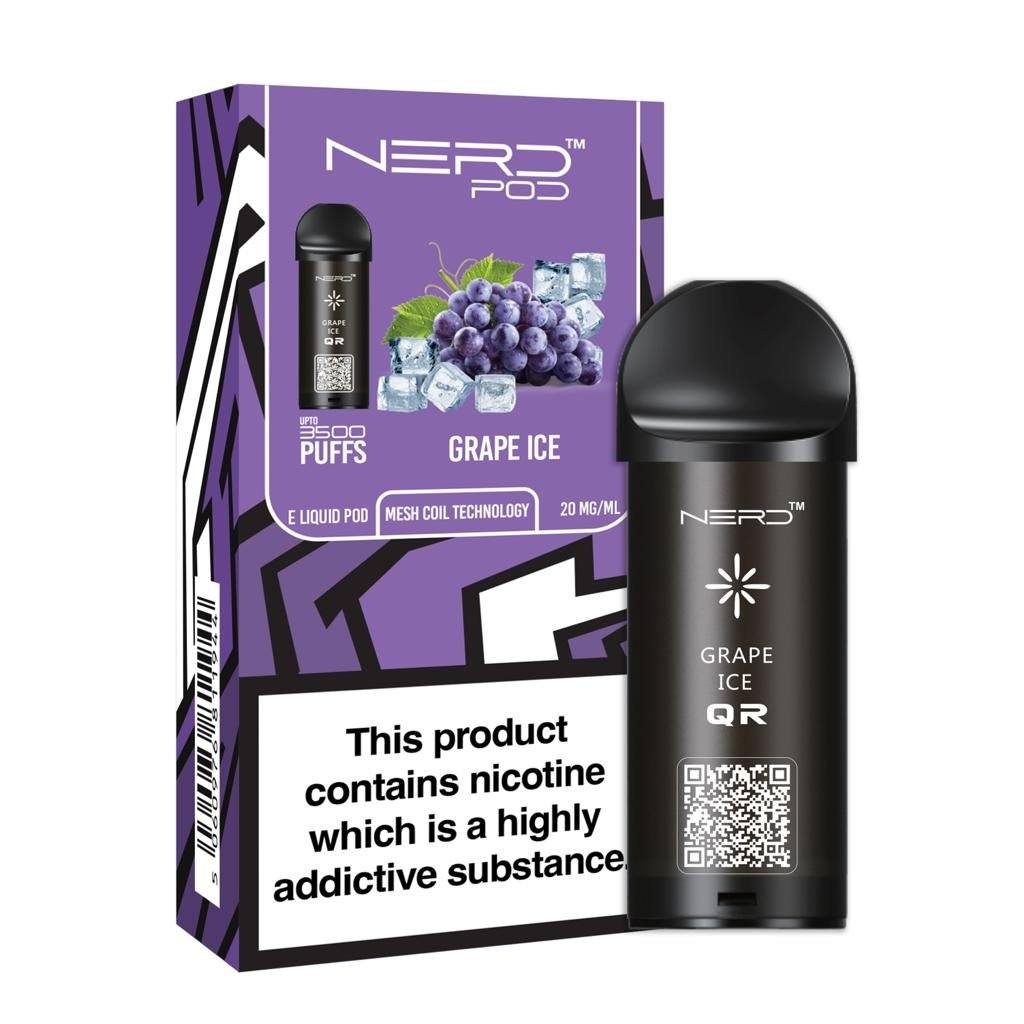 Nerd Pod Prefilled Pod Zero Nicotine (3500 Puffs) - Click & Vape