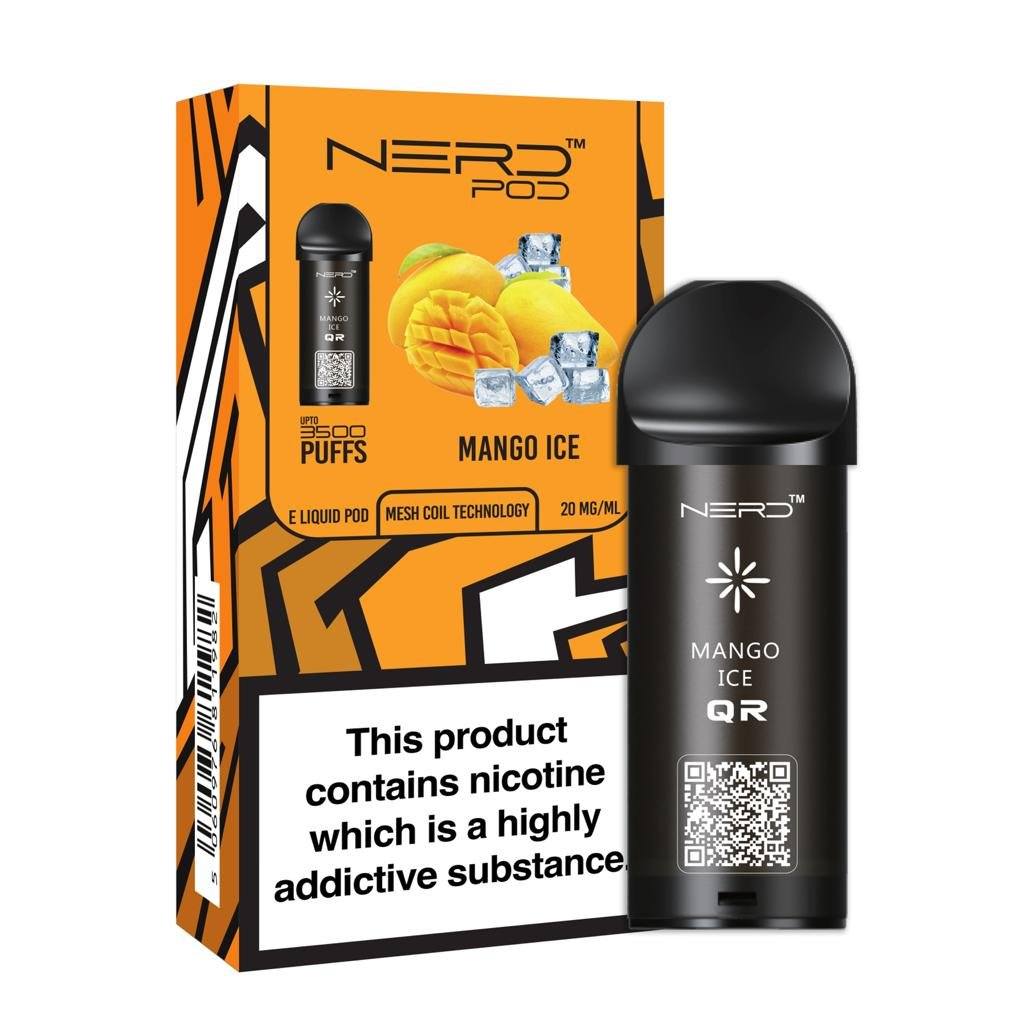 Nerd Pod Prefilled Pod Zero Nicotine (3500 Puffs) - Click & Vape