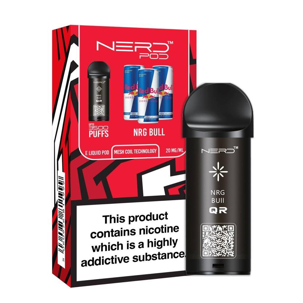 Nerd Pod Prefilled Pod Zero Nicotine (3500 Puffs) - Click & Vape