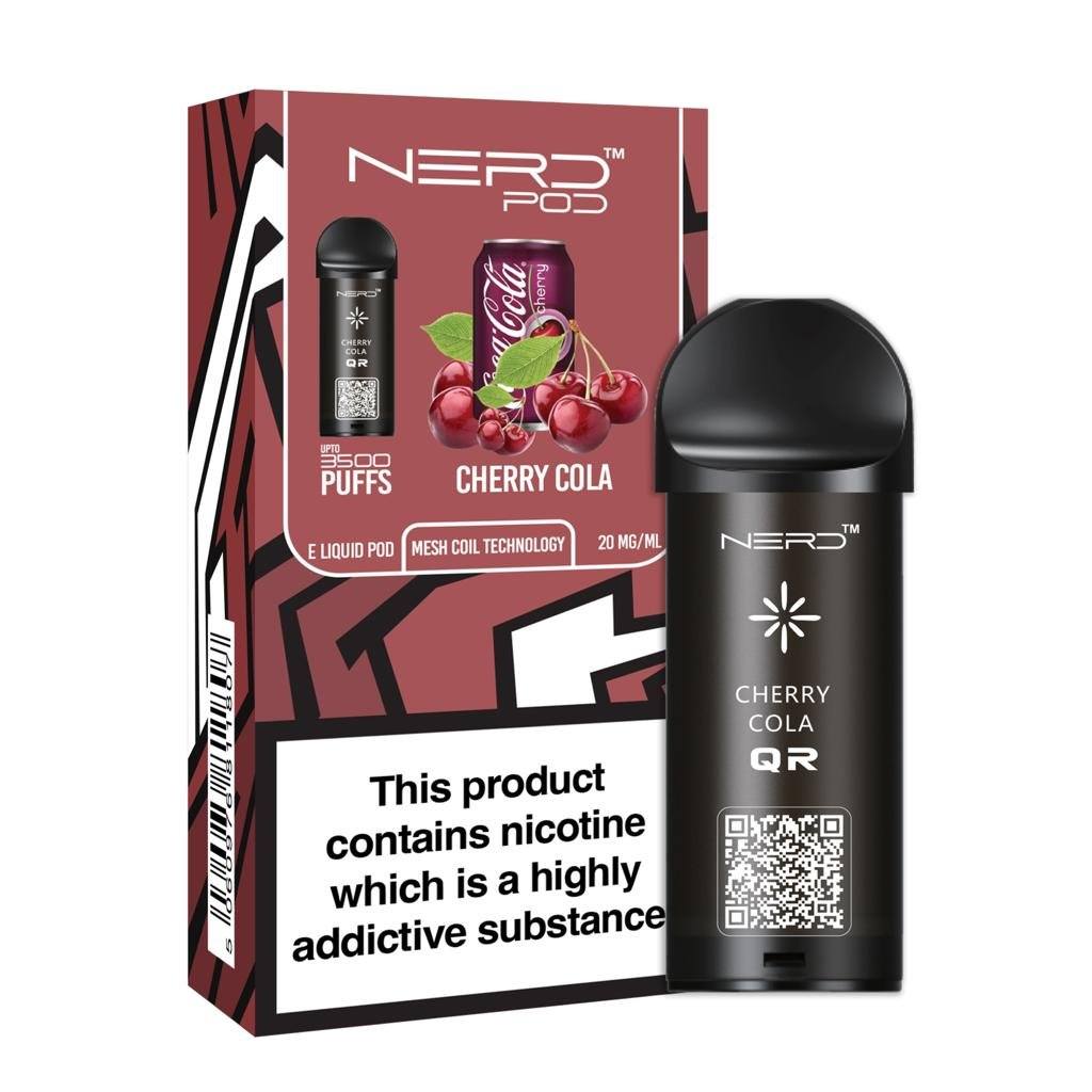 Nerd Pod Prefilled Pod Zero Nicotine (3500 Puffs) - Click & Vape