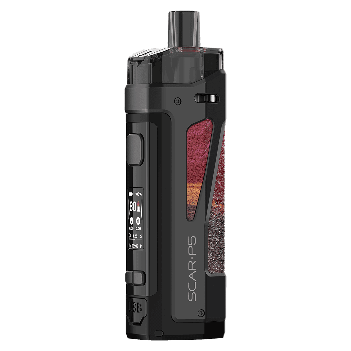 SMOK SCAR P3 POD RED STABILIZING WOOD - Click & Vape