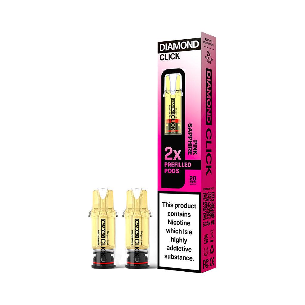 Vapes Bars Diamond Click Pink Sapphire - Click & Vape