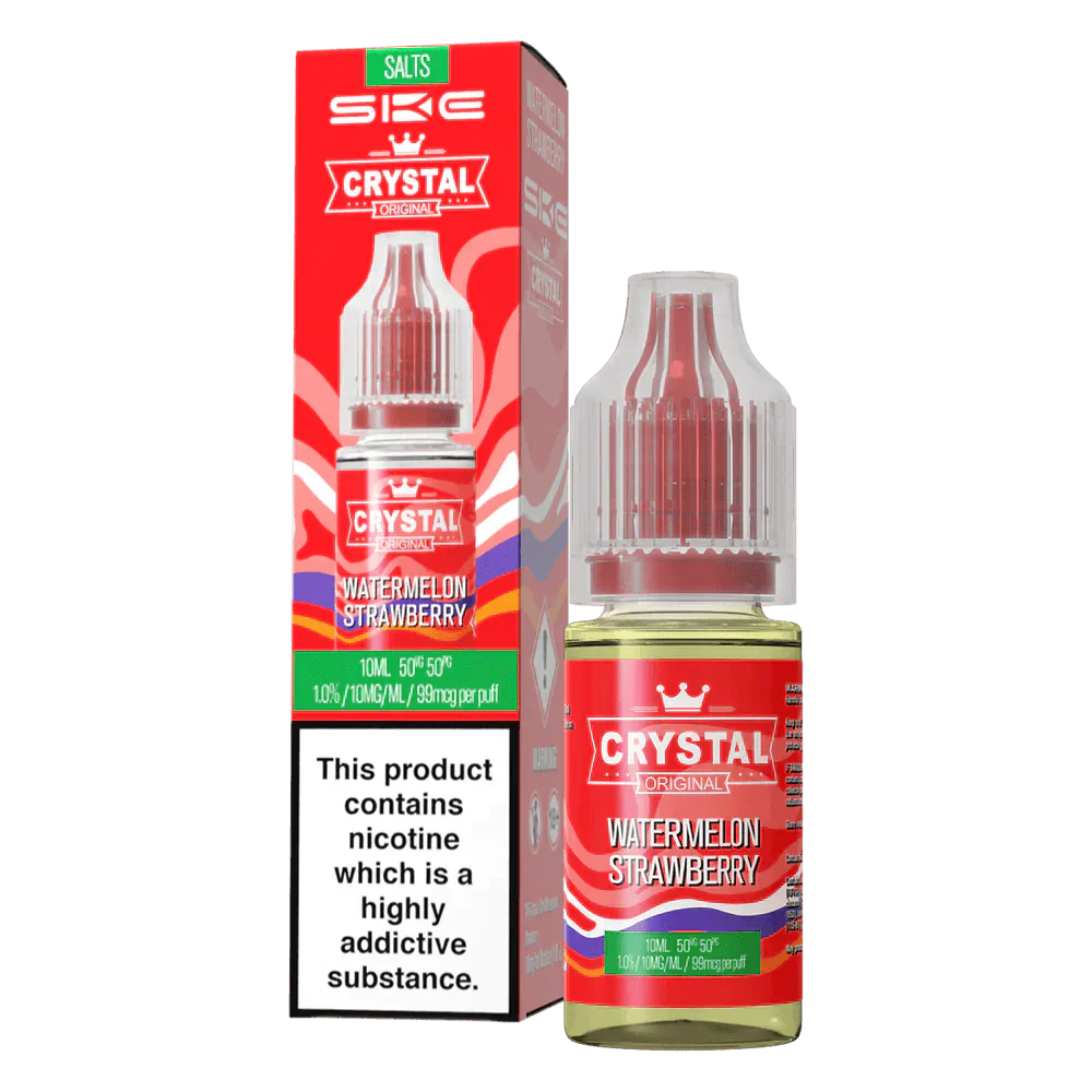Watermelon Strawberry Nic Salt E-Liquid by SKE Crystal Original 10ml - Click & Vape